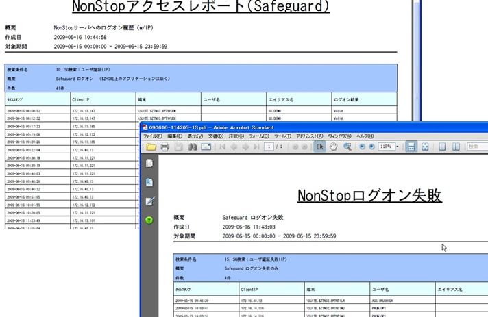 アクセス監査レポート